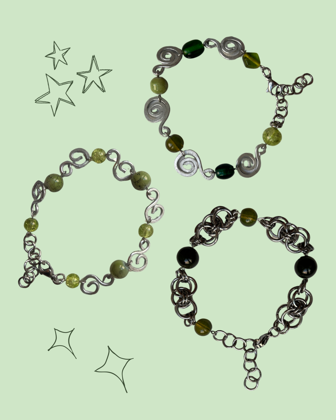 Green Fairy Bracelets