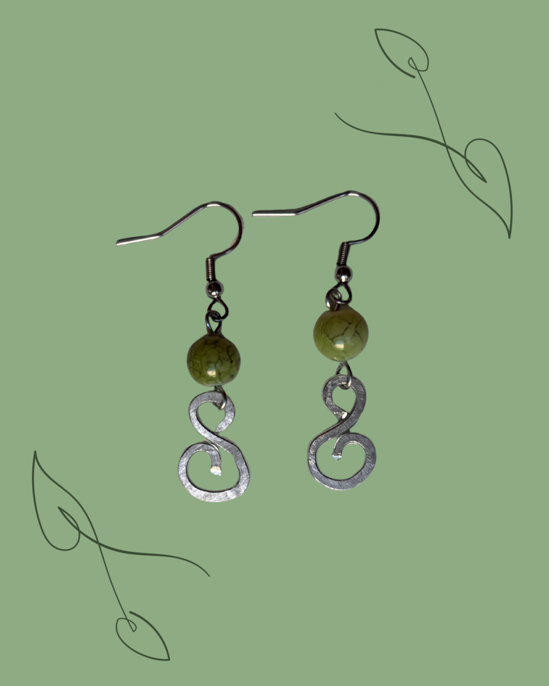 Green Fairy Earrings