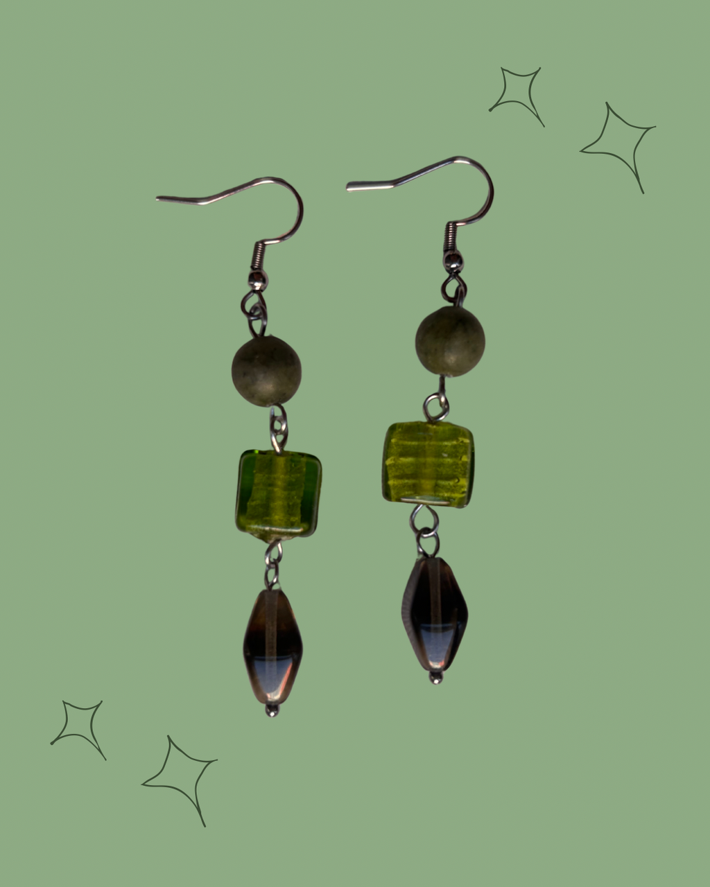 Green Fairy Earrings